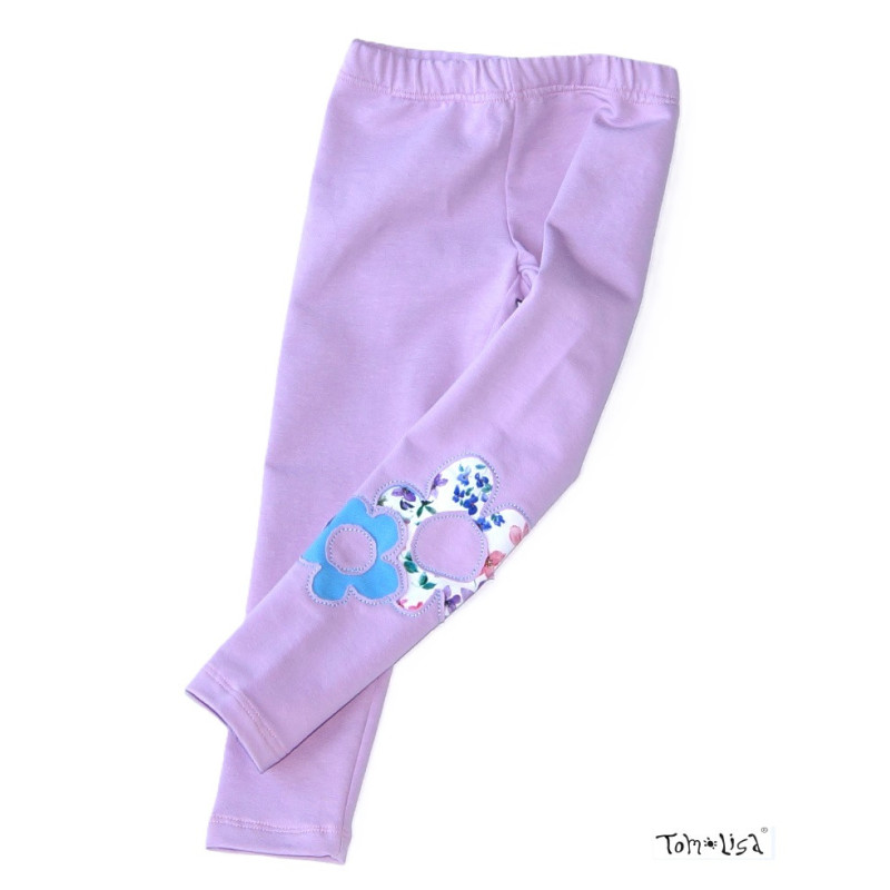 Leggins, 100% bomuld, Normal Livhøjde, Mønster: Blomstre, fra Tom&Lisa