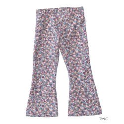 Bootcut, 100% bomuld, Normal Livhøjde, Mønster: Blomstre, fra Tom&Lisa