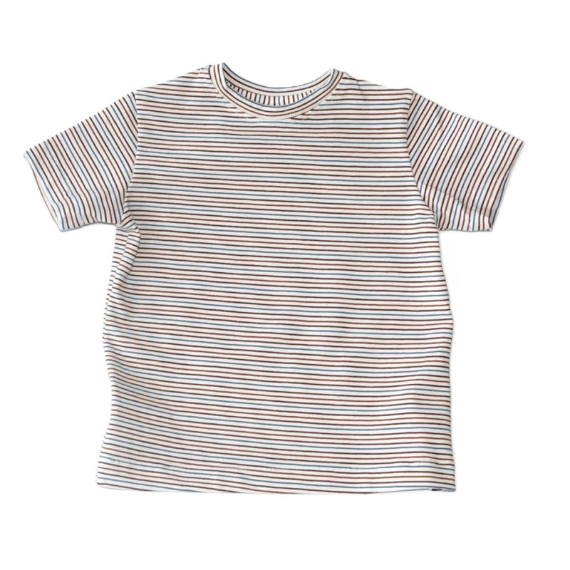 T-shirt, oliven grøn i 100% bomuld, fra Tom&Lisa