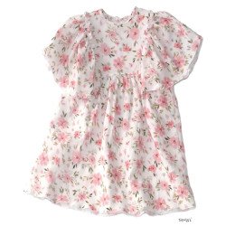 Sommerkjole i muslin med flæseærmer100% bomuld fra Tom&Lisa