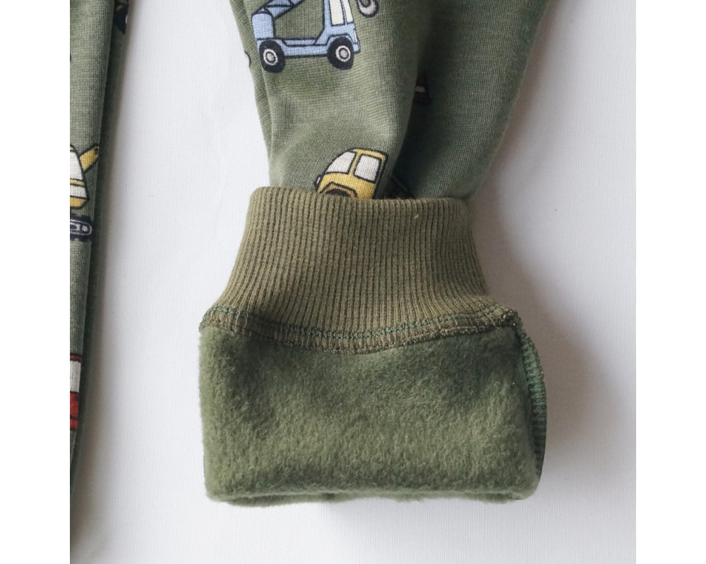 Børne Gravemaskinesæt - Olivengrøn Bukser